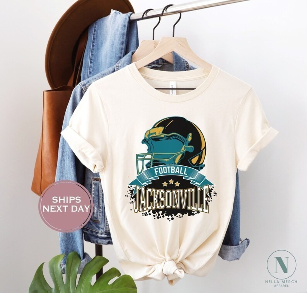 Limited Retro Jacksonville Football Shirt Women Florida Tee